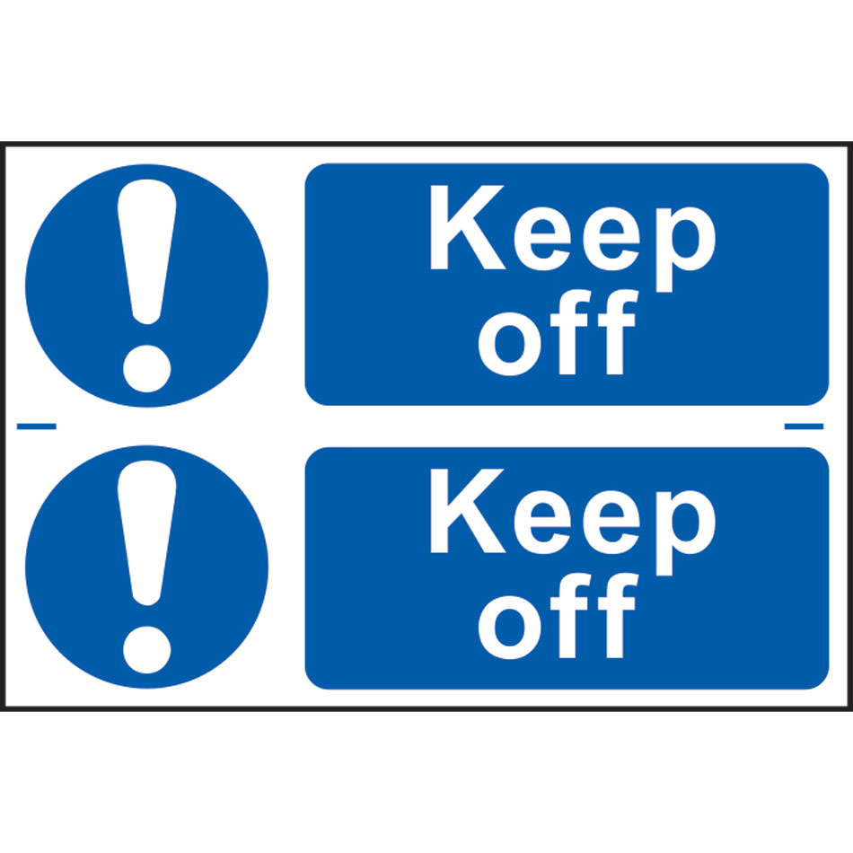 Keep off - PVC (300 x 200mm) 