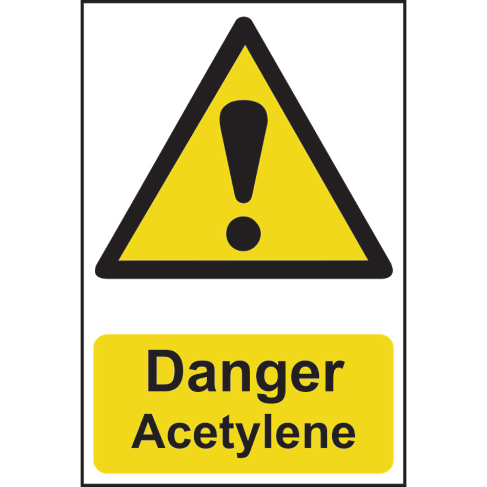 Danger Acetylene - PVC (200 x 300mm)