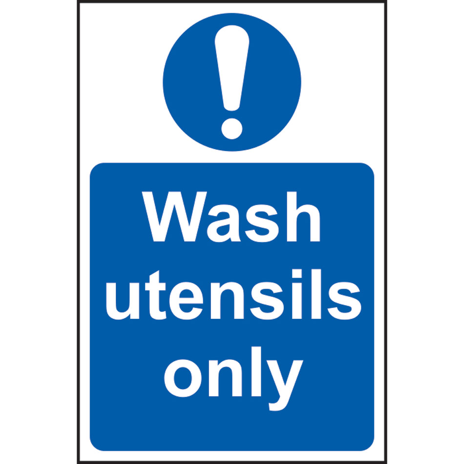 Wash utensils only - SAV (200 x 300mm)