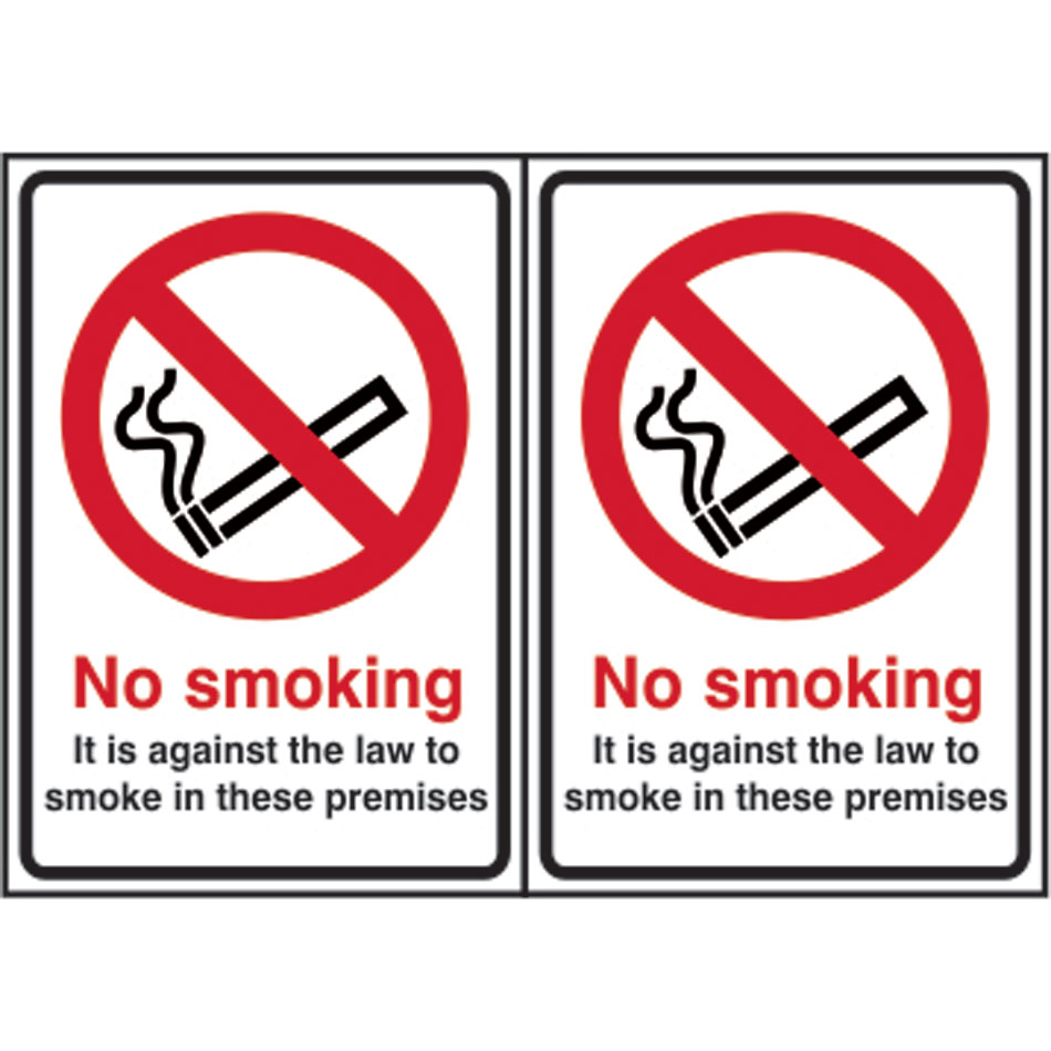 No smoking Double sided - D/S SAV (148 x 210mm)