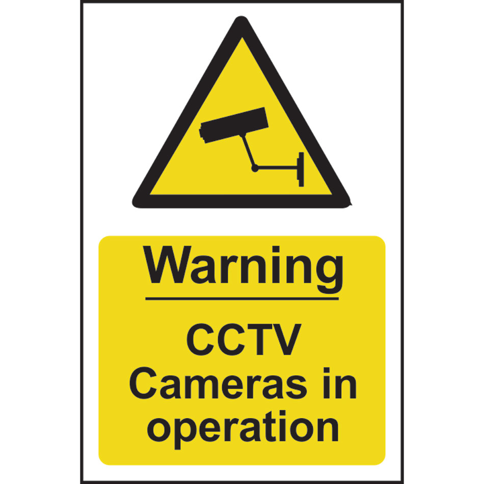 Warning CCTV Cameras in operation - PVC (200 x 300mm)