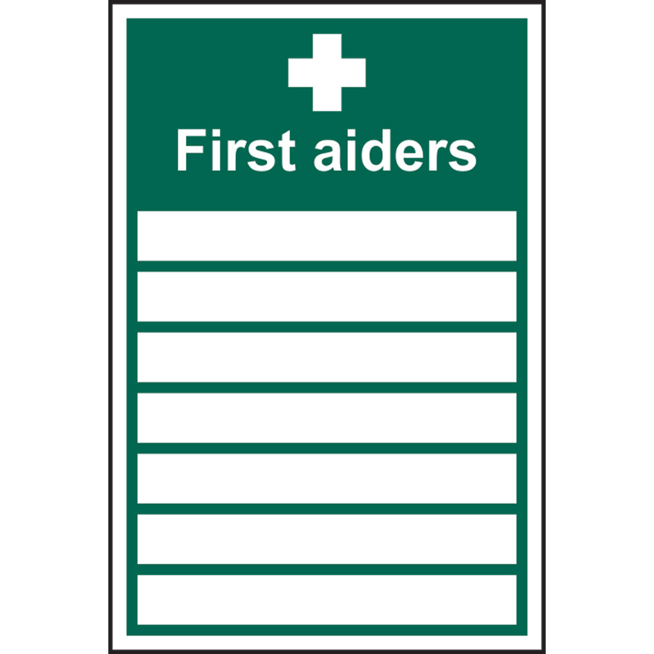 First aiders____ - SAV (200 x 300mm)