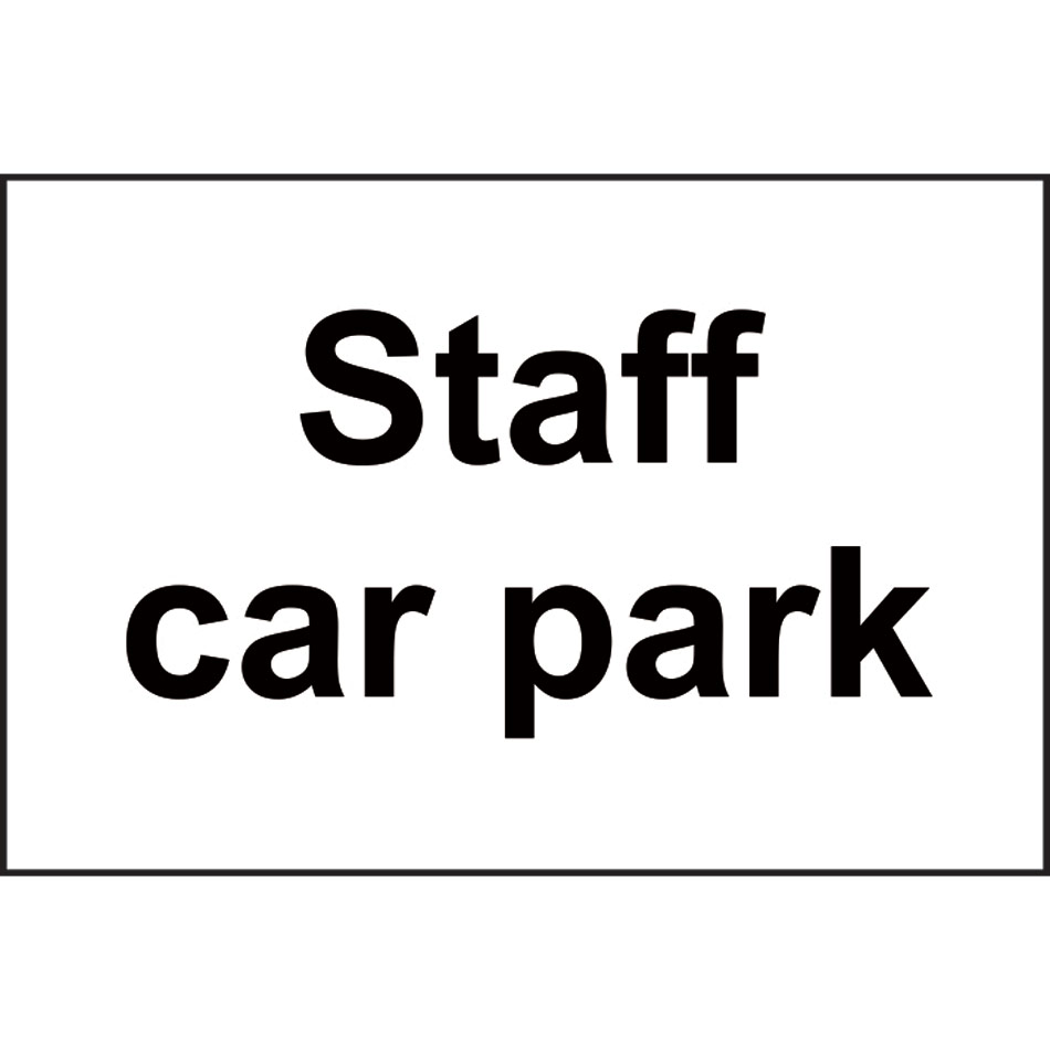 Staff car park - RPVC (300 x 200mm)