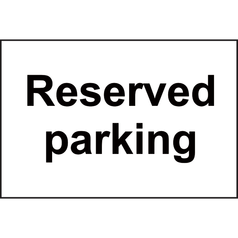 Reserved parking - SAV (300 x 200mm)