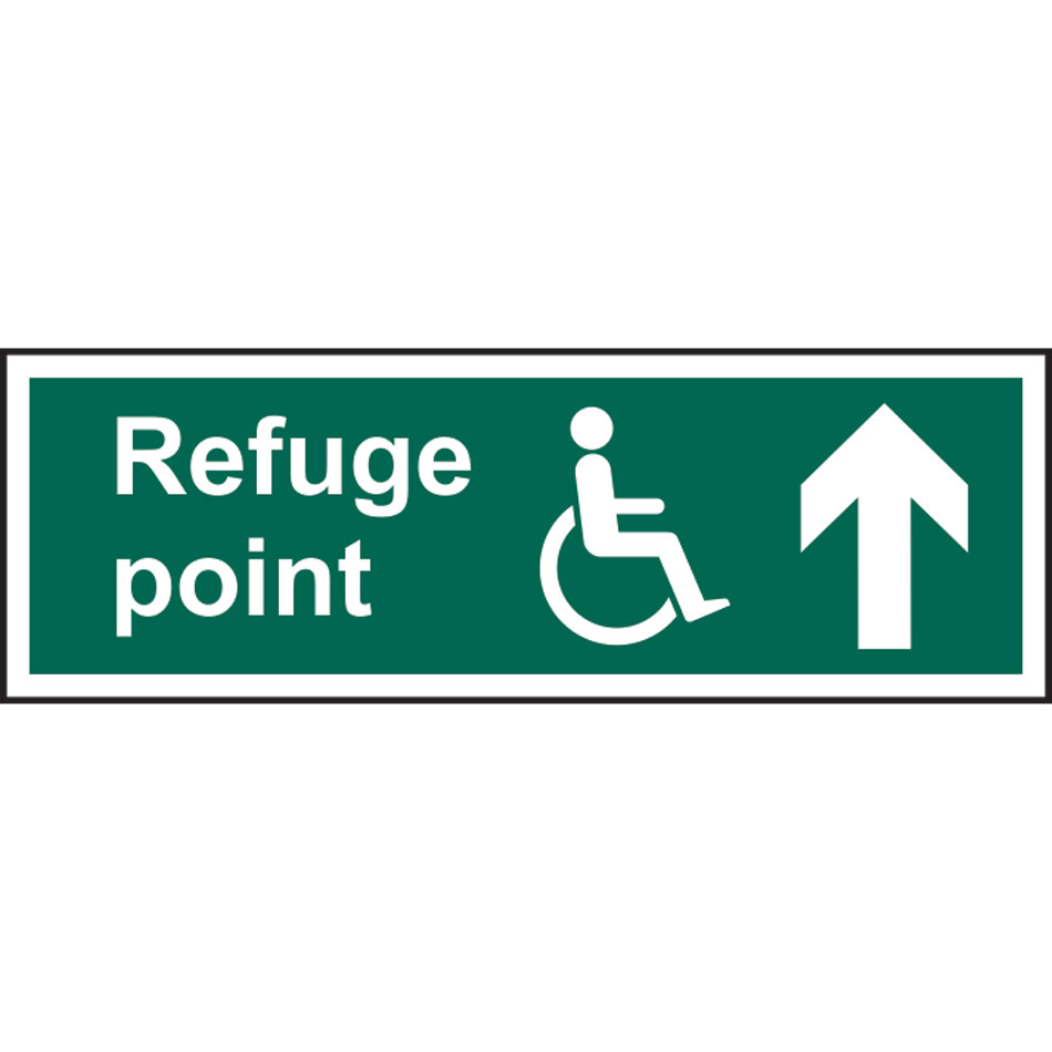 Refuge point Arrow up - RPVC (300 x 100mm)