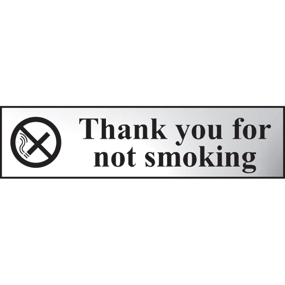 Thank you for not smoking - CHR (200 x 50mm)