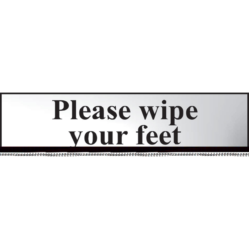 Please wipe your feet - CHR (200 x 50mm)