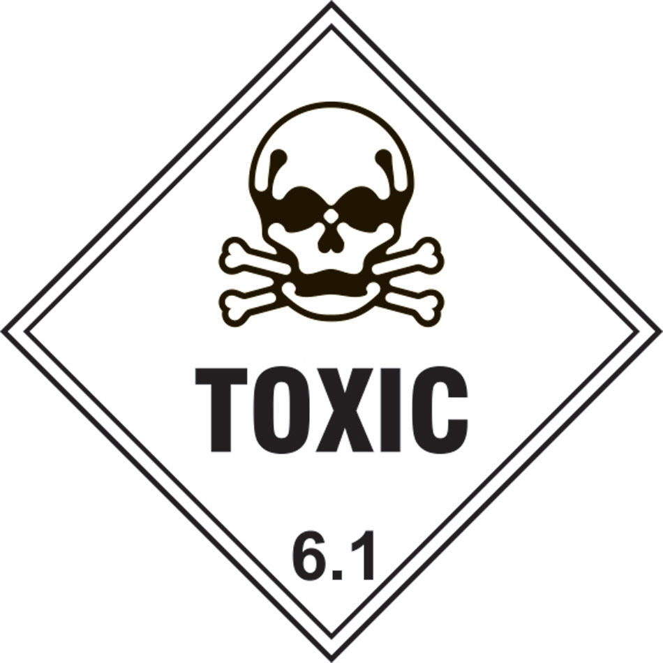 Toxic 6.1 - Labels (100 x 100mm Roll of 250)