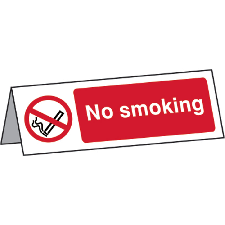 No Smoking Desk Sign RPVC X Mm First Safety