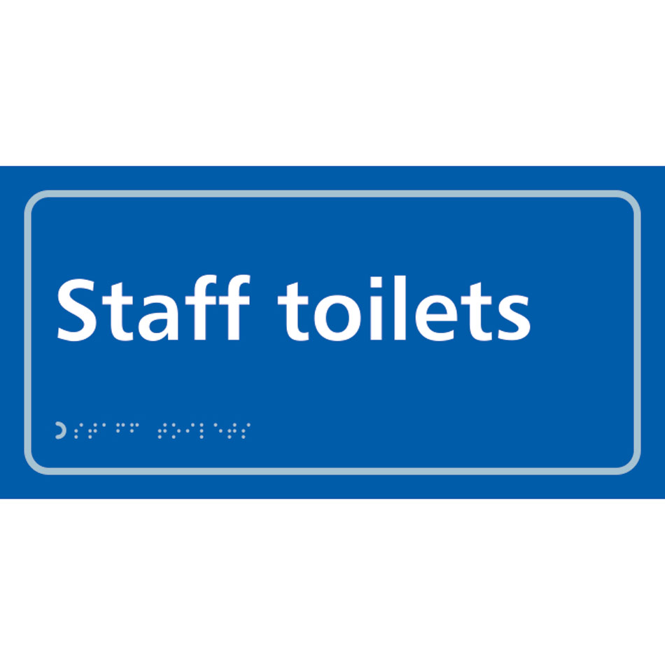 Staff toilets - Taktyle (300 x 150mm)