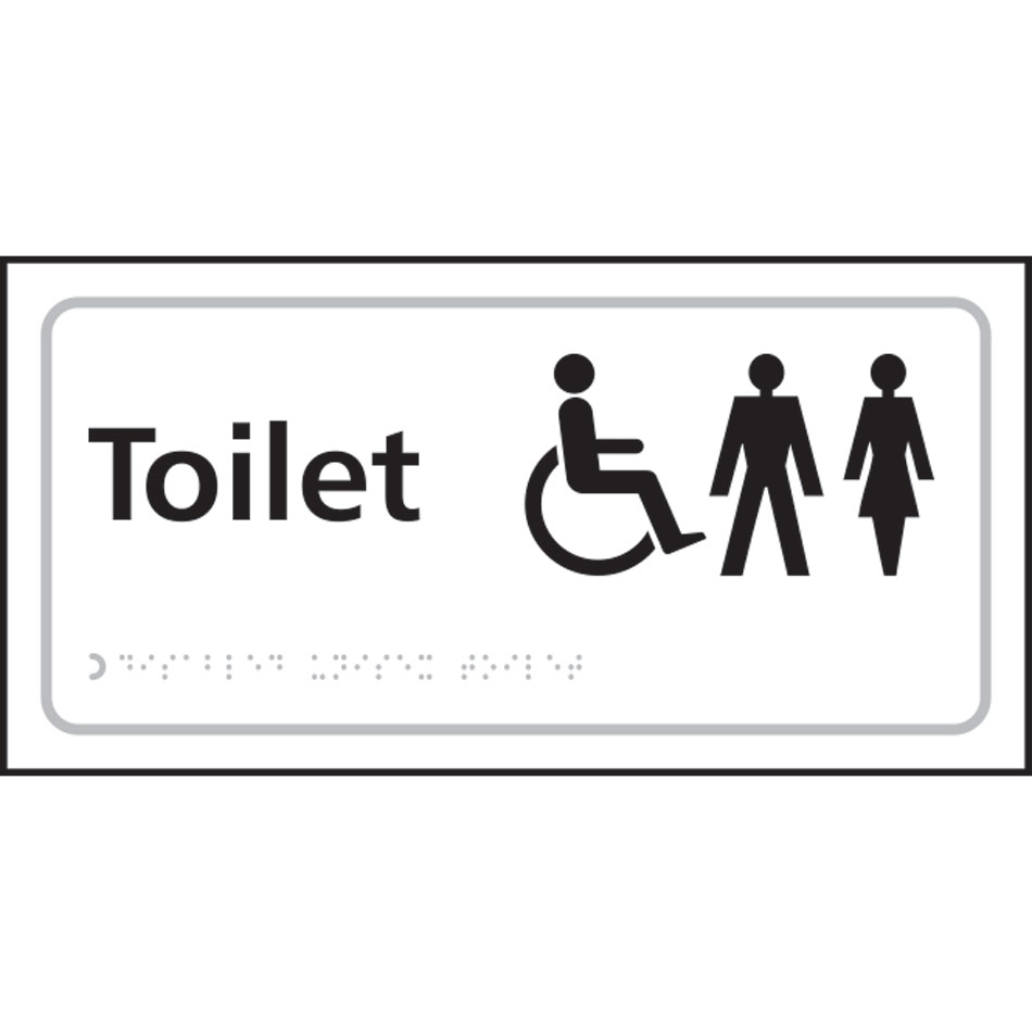 Toilet (Disabled / Gents / Ladies) - Taktyle (300 x 150mm)